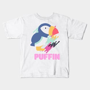 Puffin Geometric Kids T-Shirt